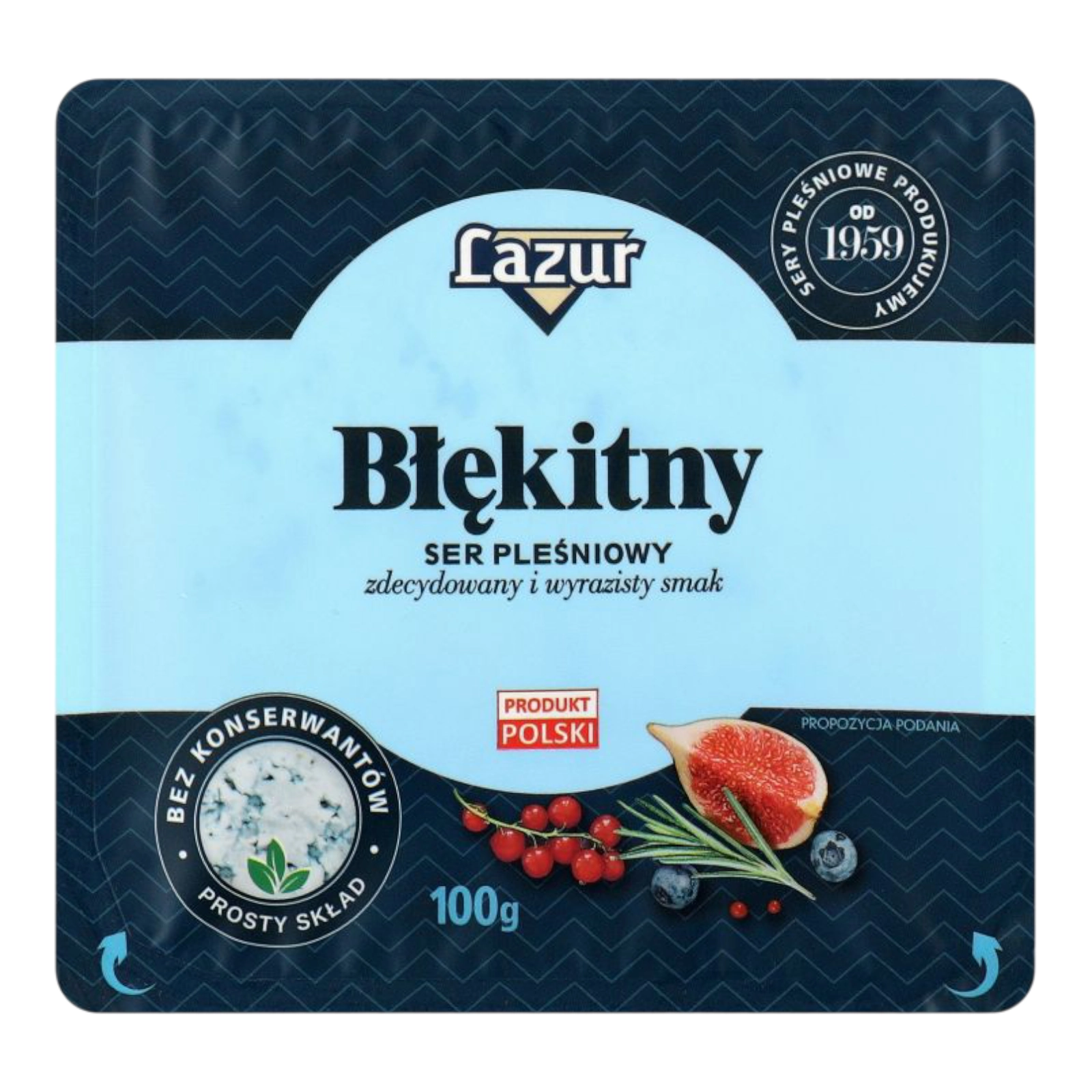 Сир Lazur Блакитний. 100г