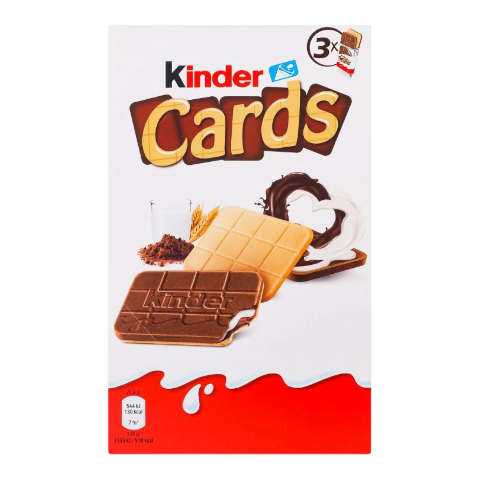 Вафлі Kinder Cards. 6 штук
