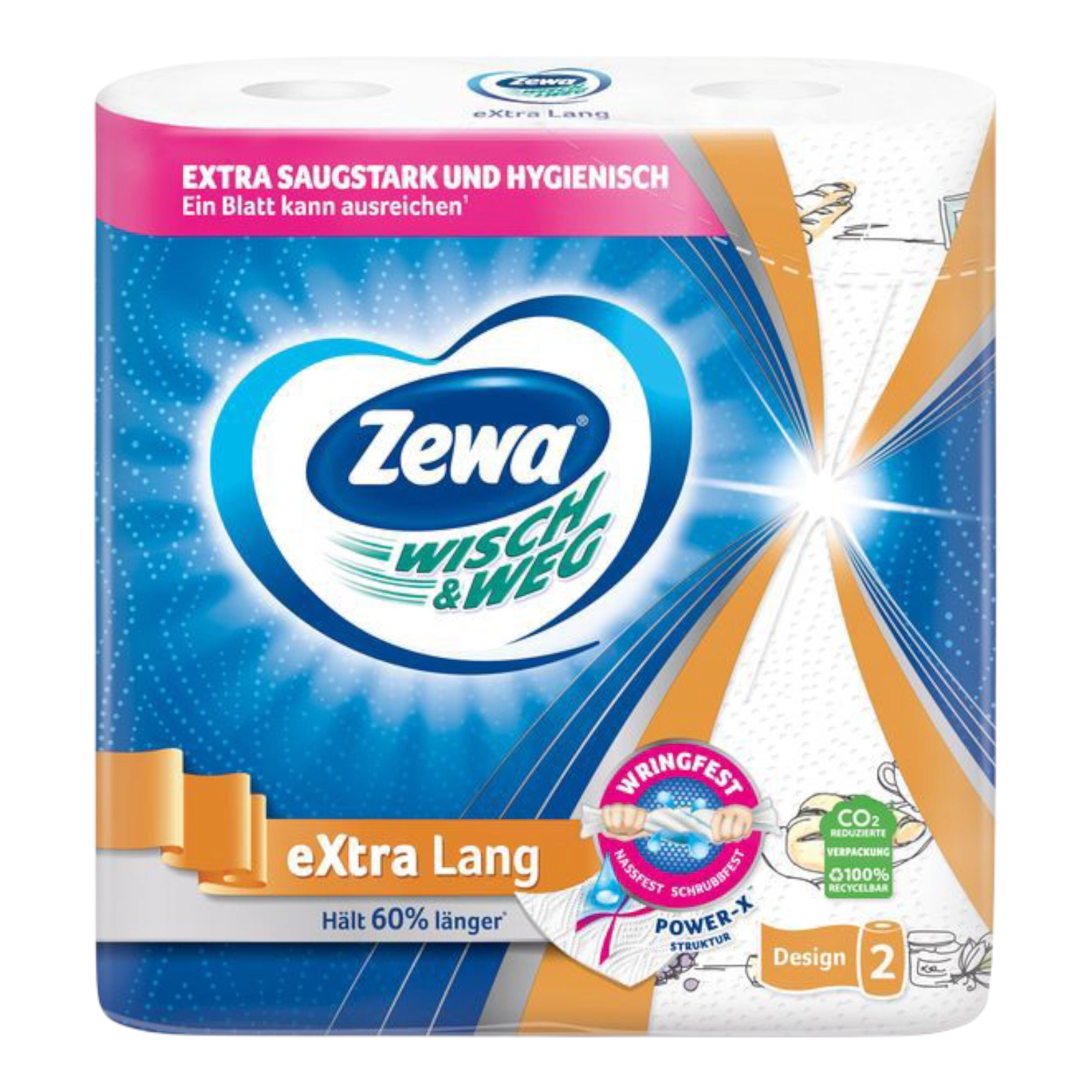 Паперові рушники Zewa з малюнком 2 шт