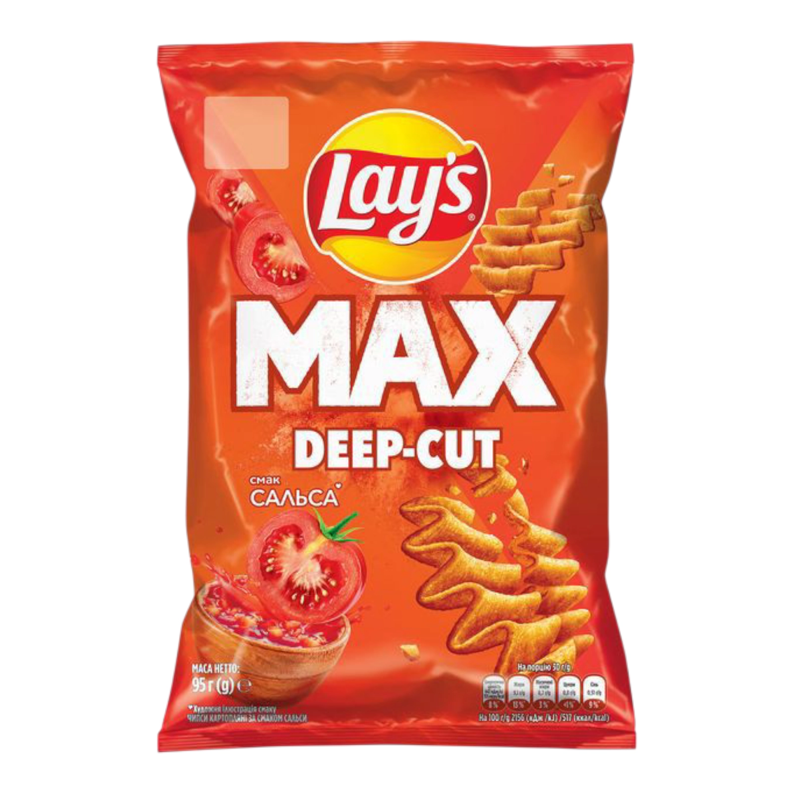 Чипси Lay's Maxx. Шалена сальса. 95 г