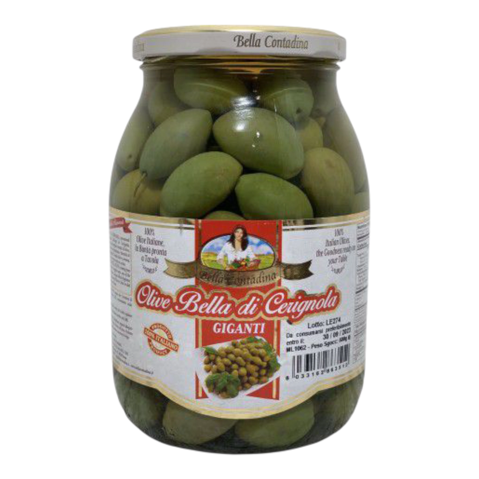 Оливки Bella Contadina Bella di Cerignola Giganti