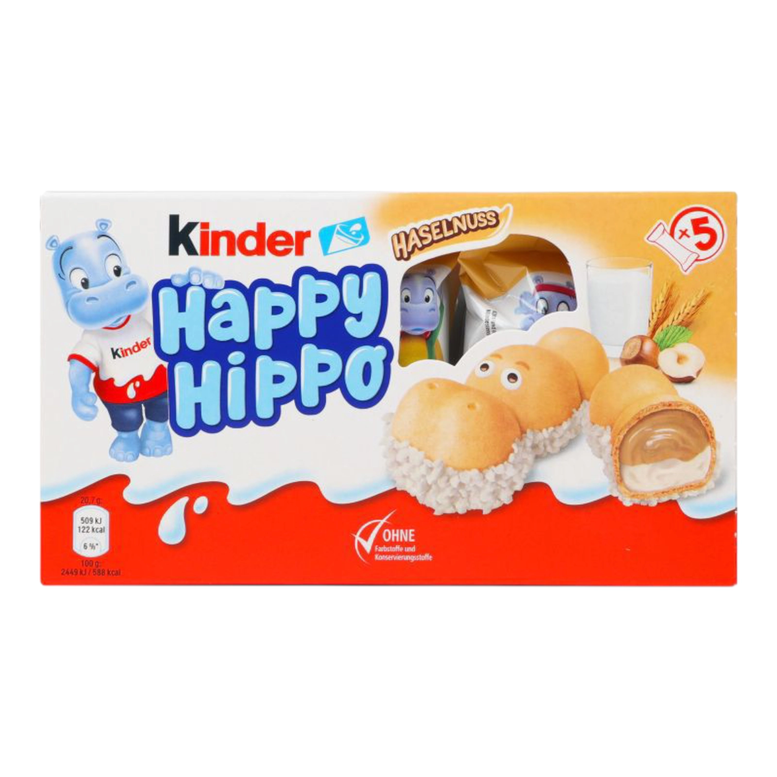 Вафлі Kinder Happy Hippo Лісовий горіх