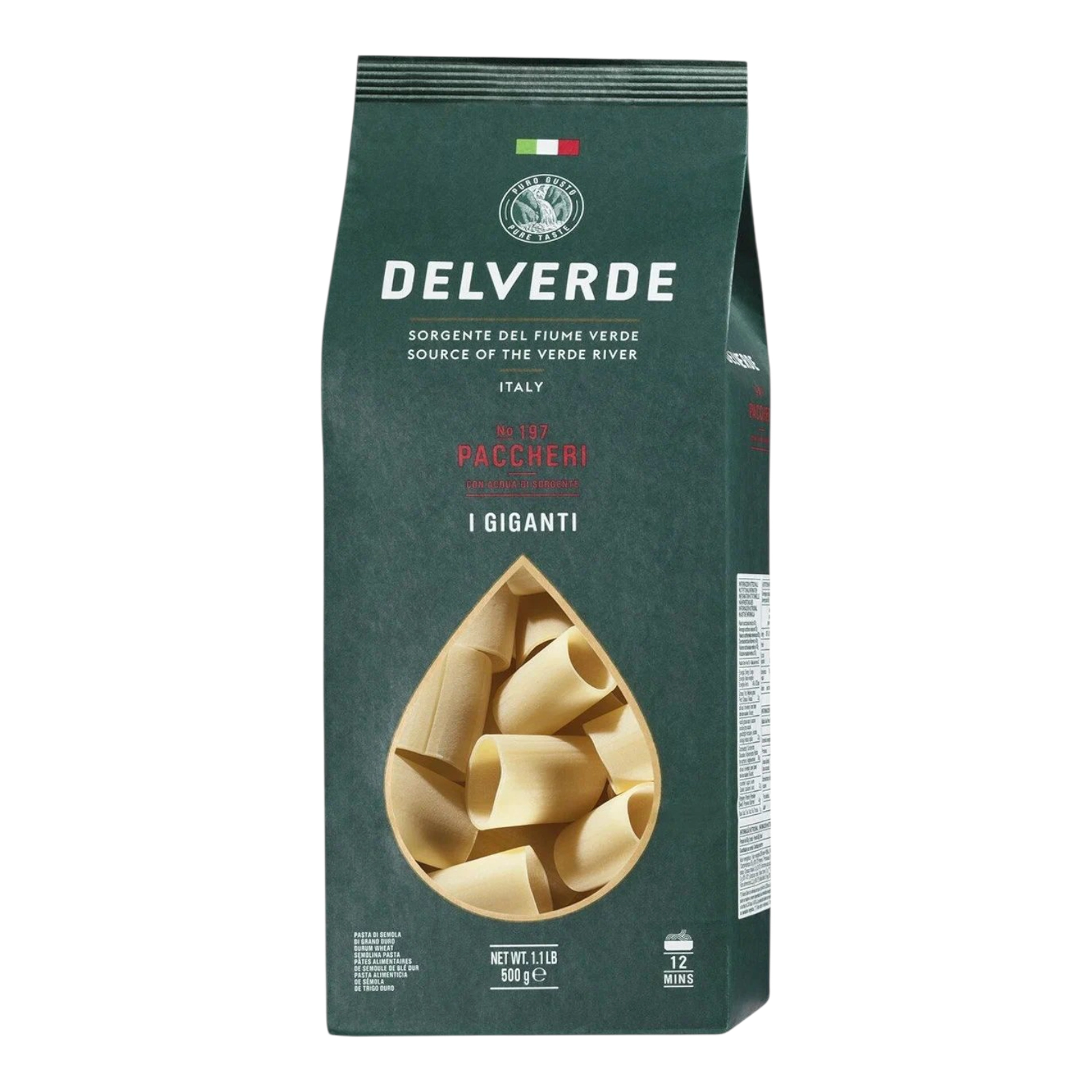 Макакрони Delverde Paccheri труби 500г