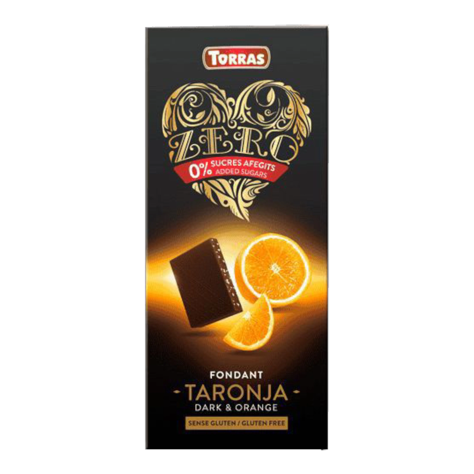 Шоколад Torras Чорн з апльсином 125г