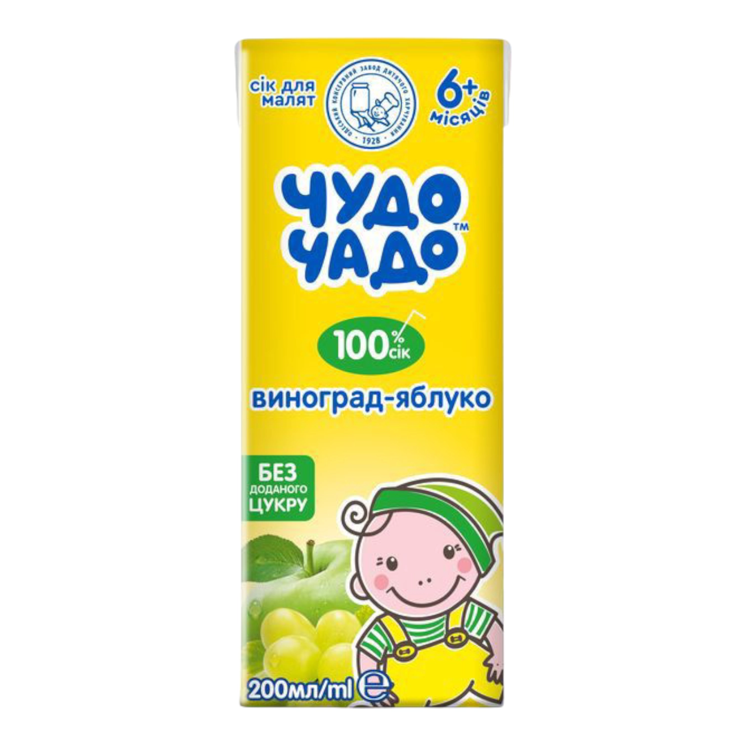Сік Чудо Чадо виноград яблуко 0.2л