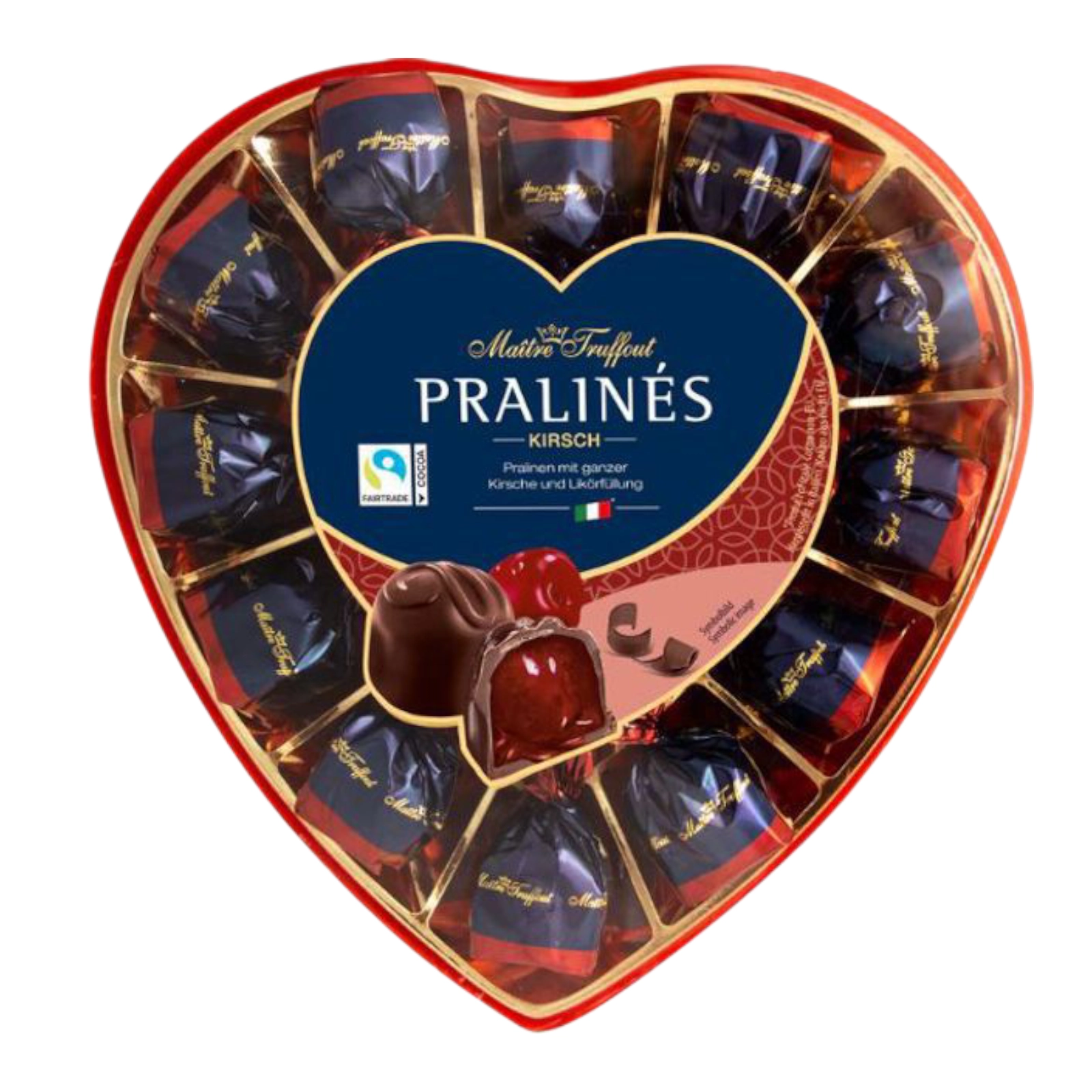 Pralines сердечко червоне165г