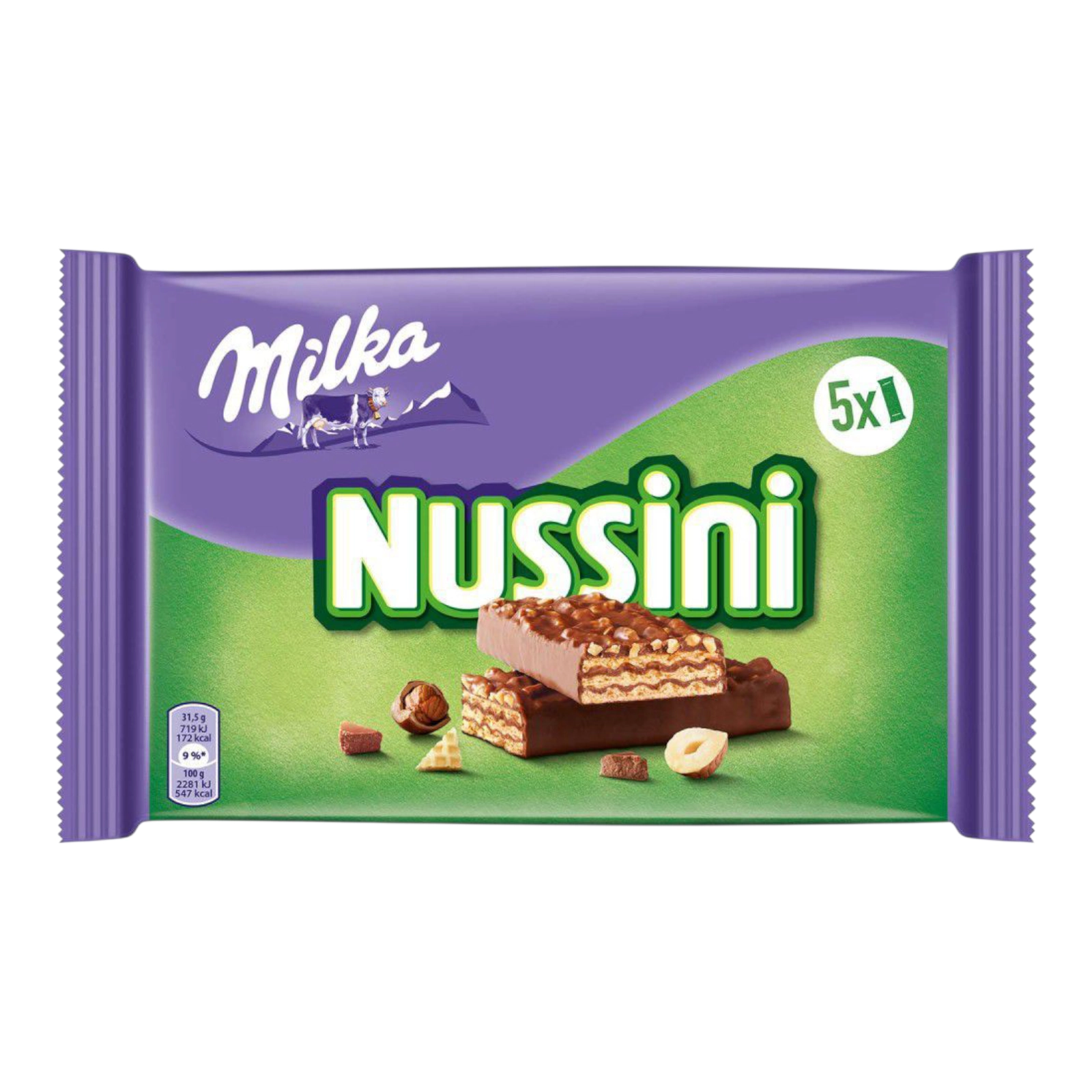 Шок цук Milka батончик з горіхо 5x