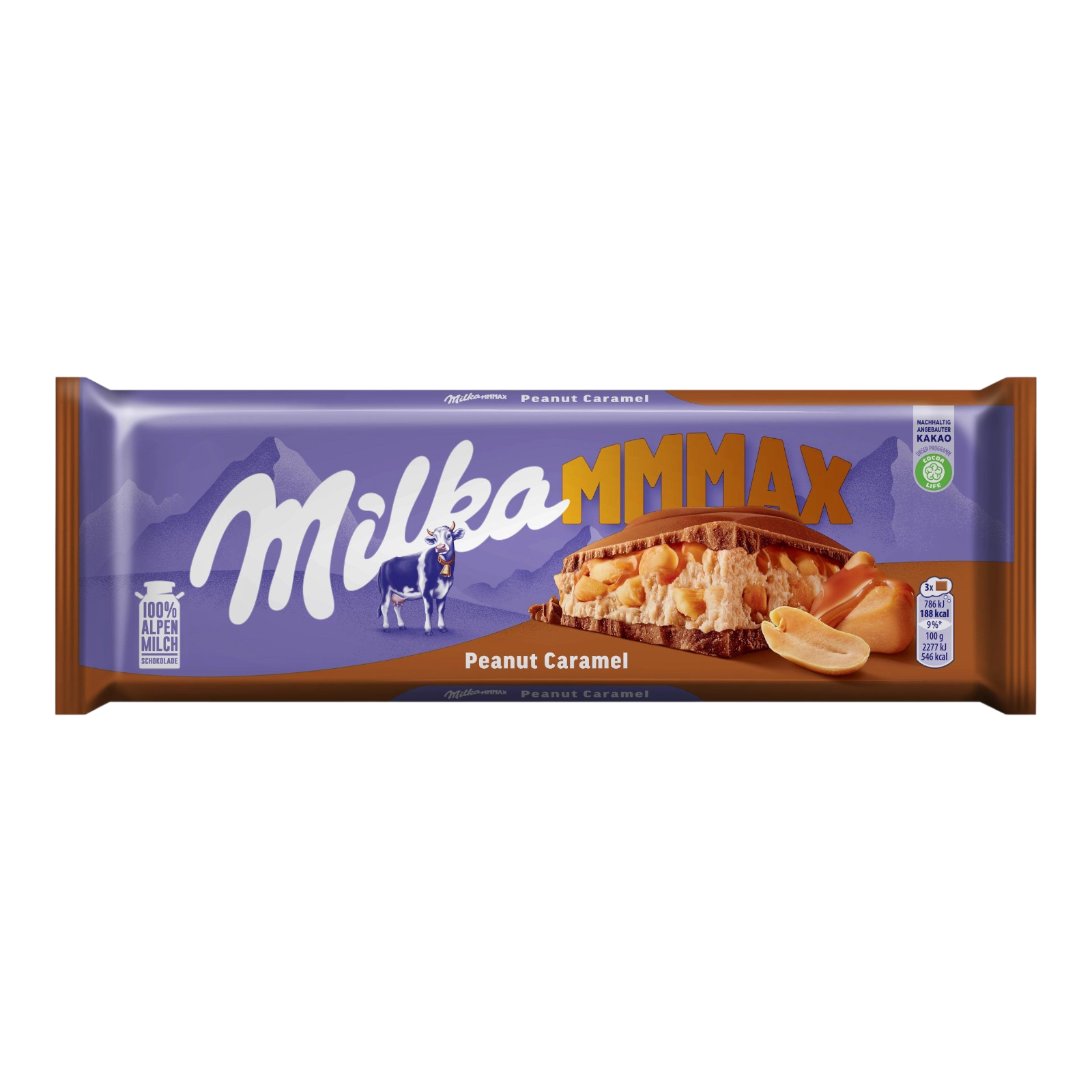 Шоколодка Milka 300g Peanut Caramel