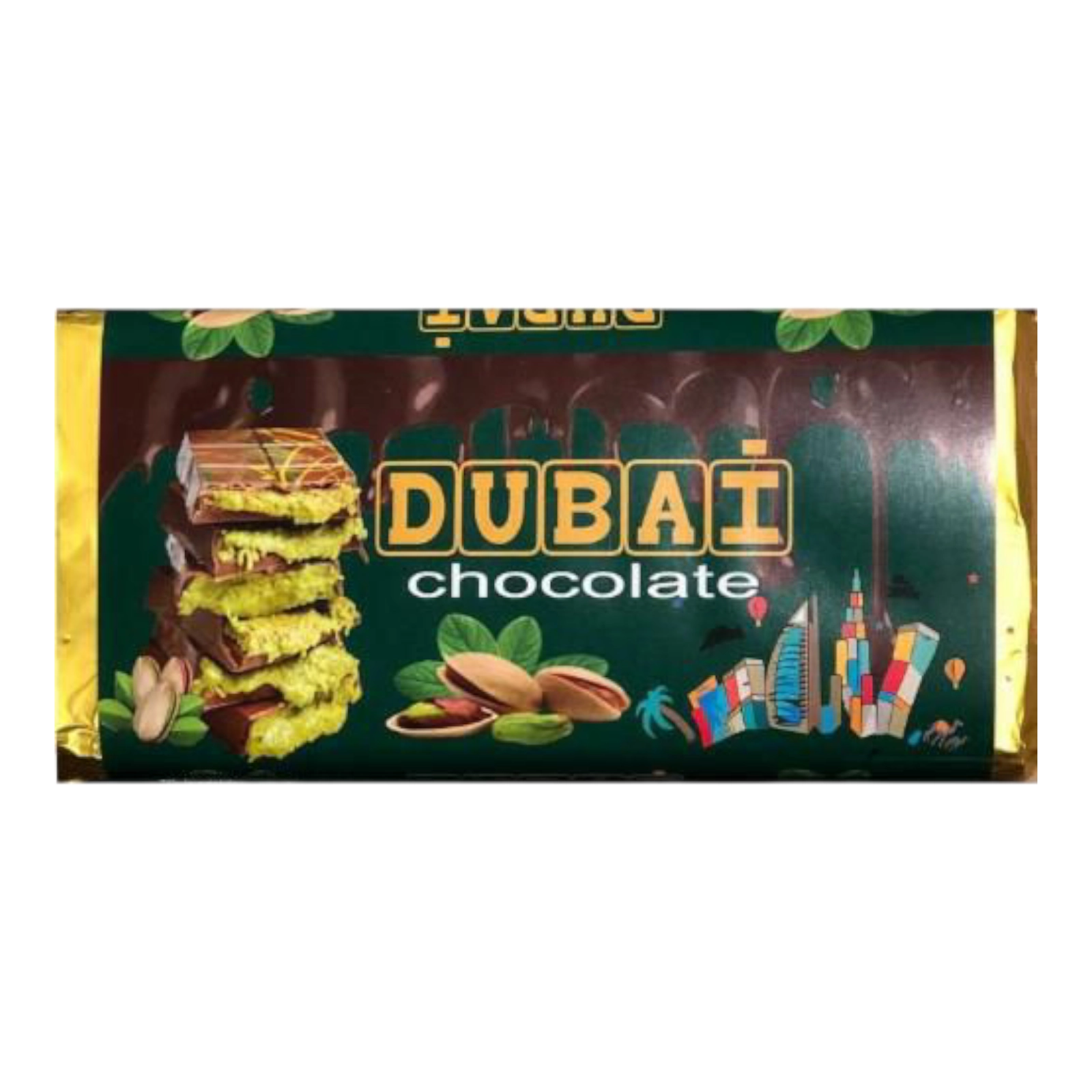 Дубайський шоколад 100г зел