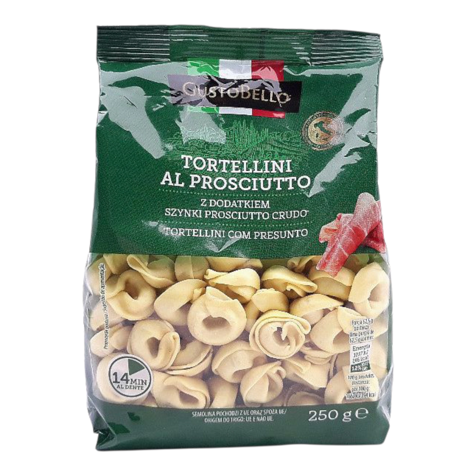 Tortelloni прошуто 250g