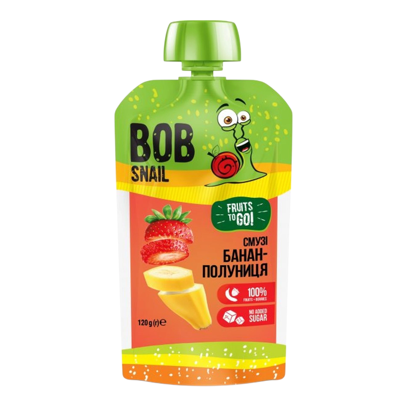 BOB Snail Смузі 120g Банан-полуниця